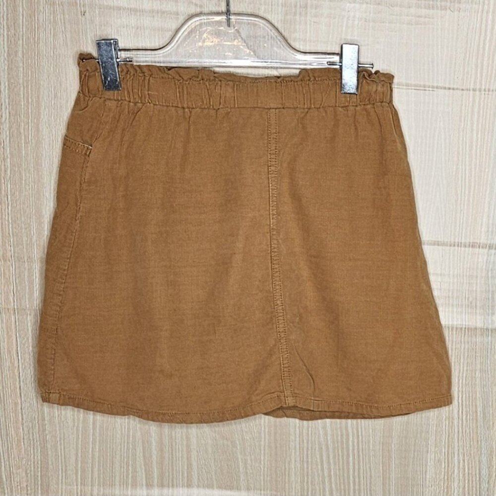 Tahari Girls Brown Corduroy Elastic Waist Skirt 7 - Picture 2 of 6
